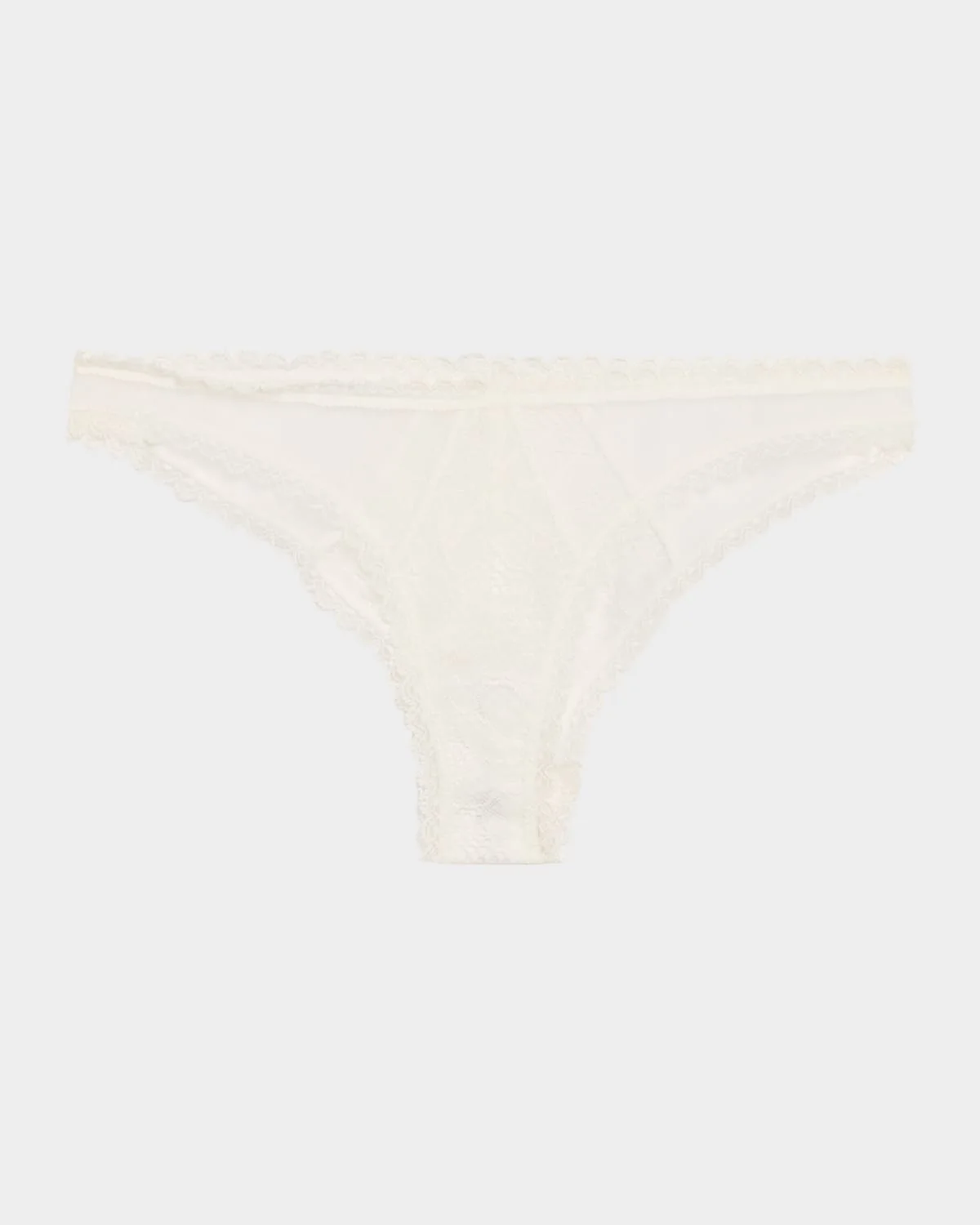 Dahlia Scalloped Floral Lace Panty - 1