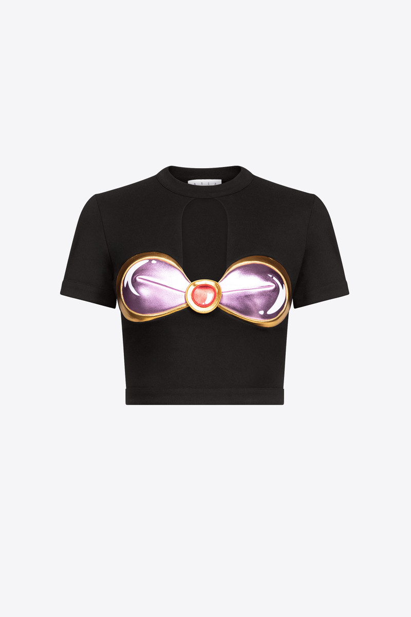 COLORBLOCK GEM CUP T-SHIRT - 1