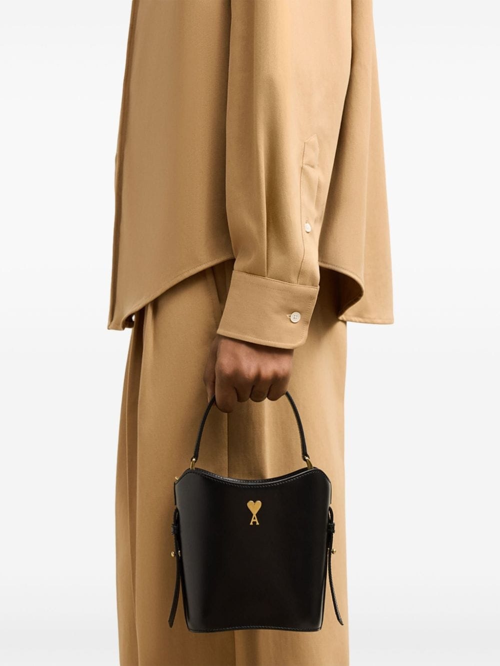 mini Paris Paris leather tote bag - 3