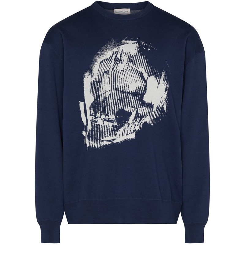 Crew neck long sleeve sweater - 1