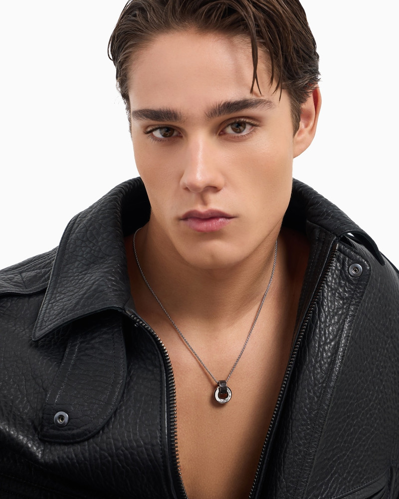 EMPORIO ARMANI STAINLESS STEEL PENDANT NECKLACE outlook