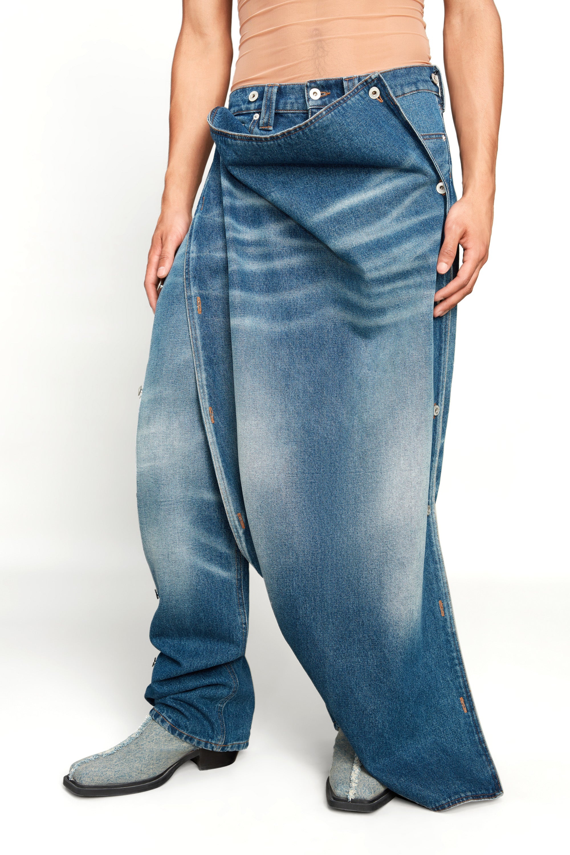 Snap Off Maxi Panel Jeans - 2