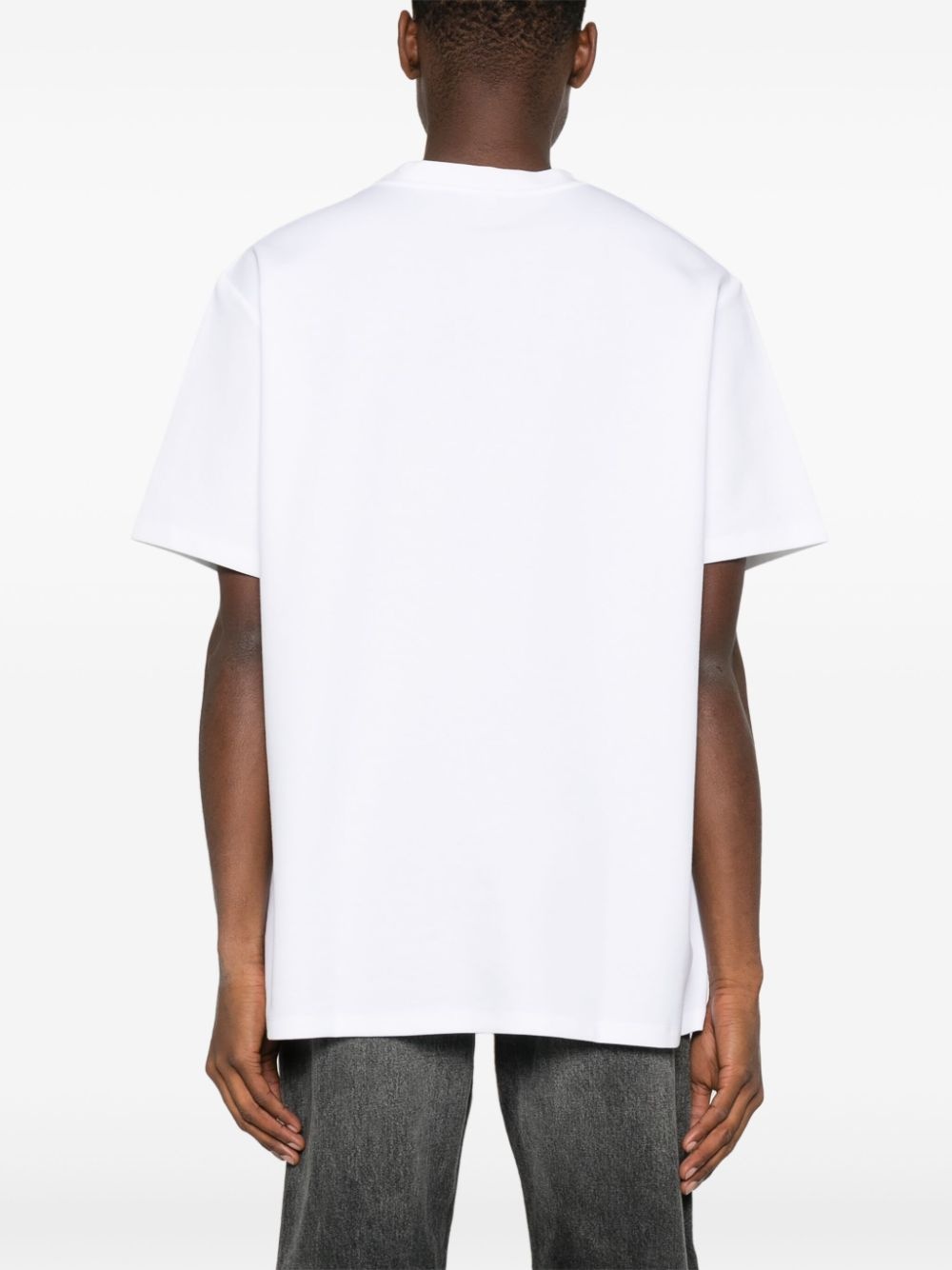 logo-embroidered T-shirt - 3