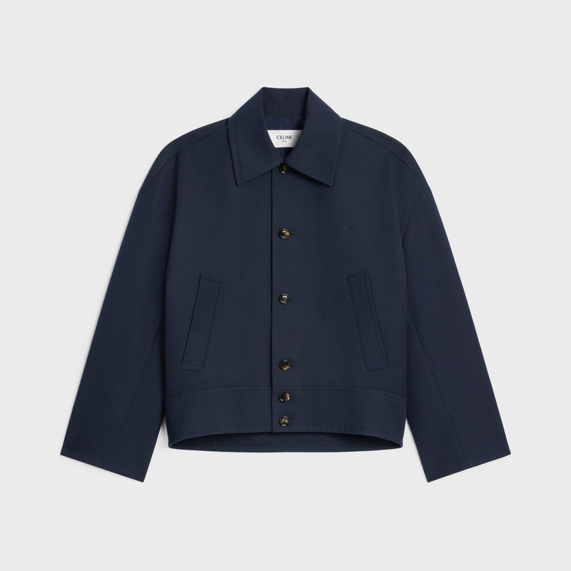 jacket IN cotton wool gabardine 1