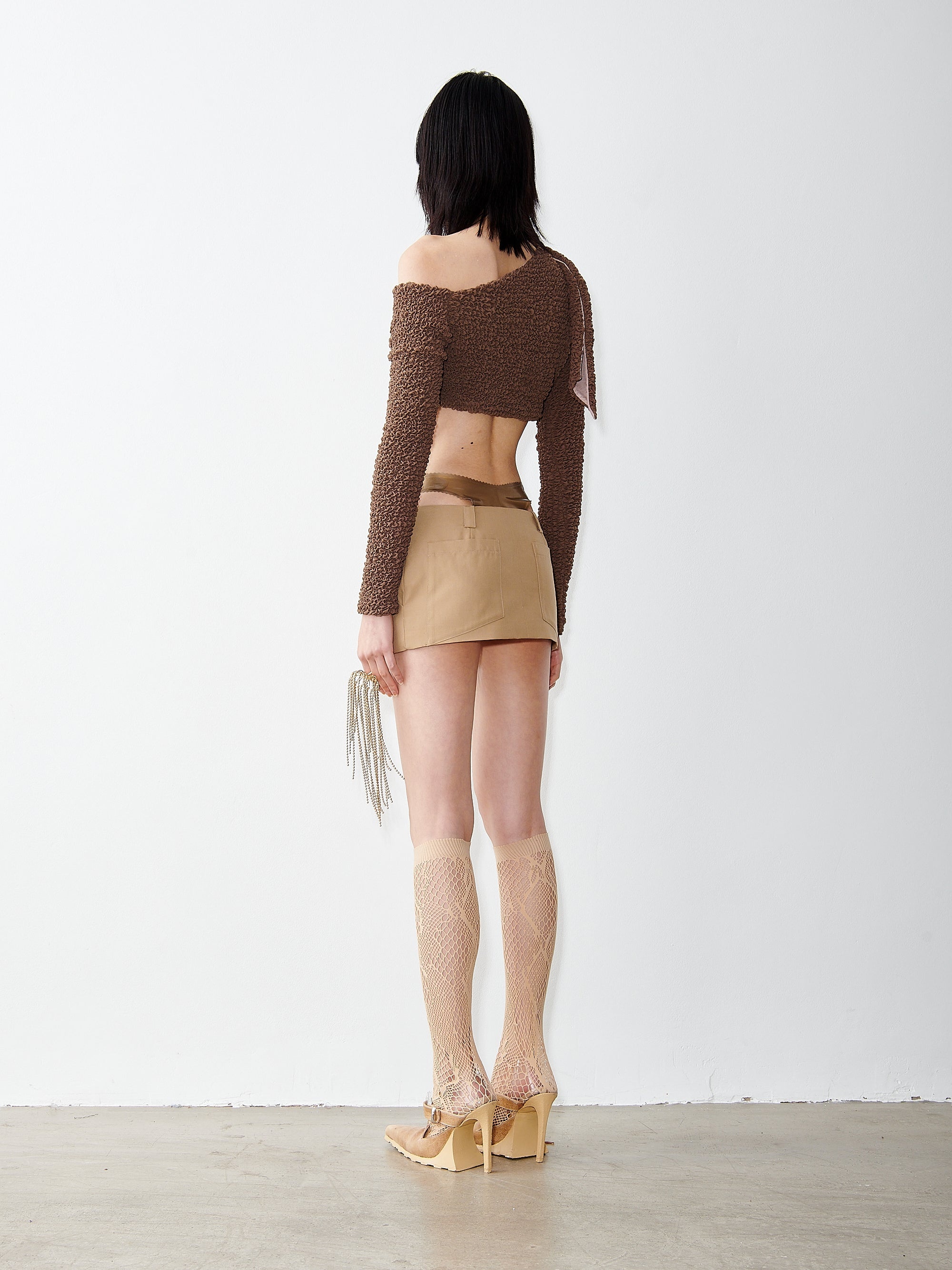 ALBA MINI SKIRT CAMEL - 4