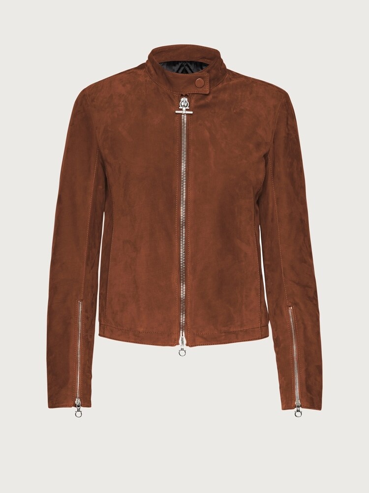 SUEDE BIKER JACKET - 1