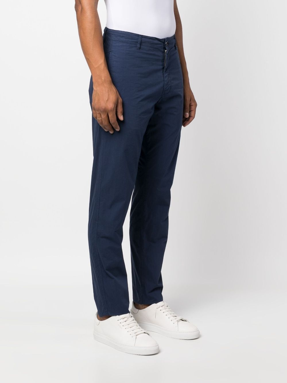 straight-leg cotton chino trousers - 3