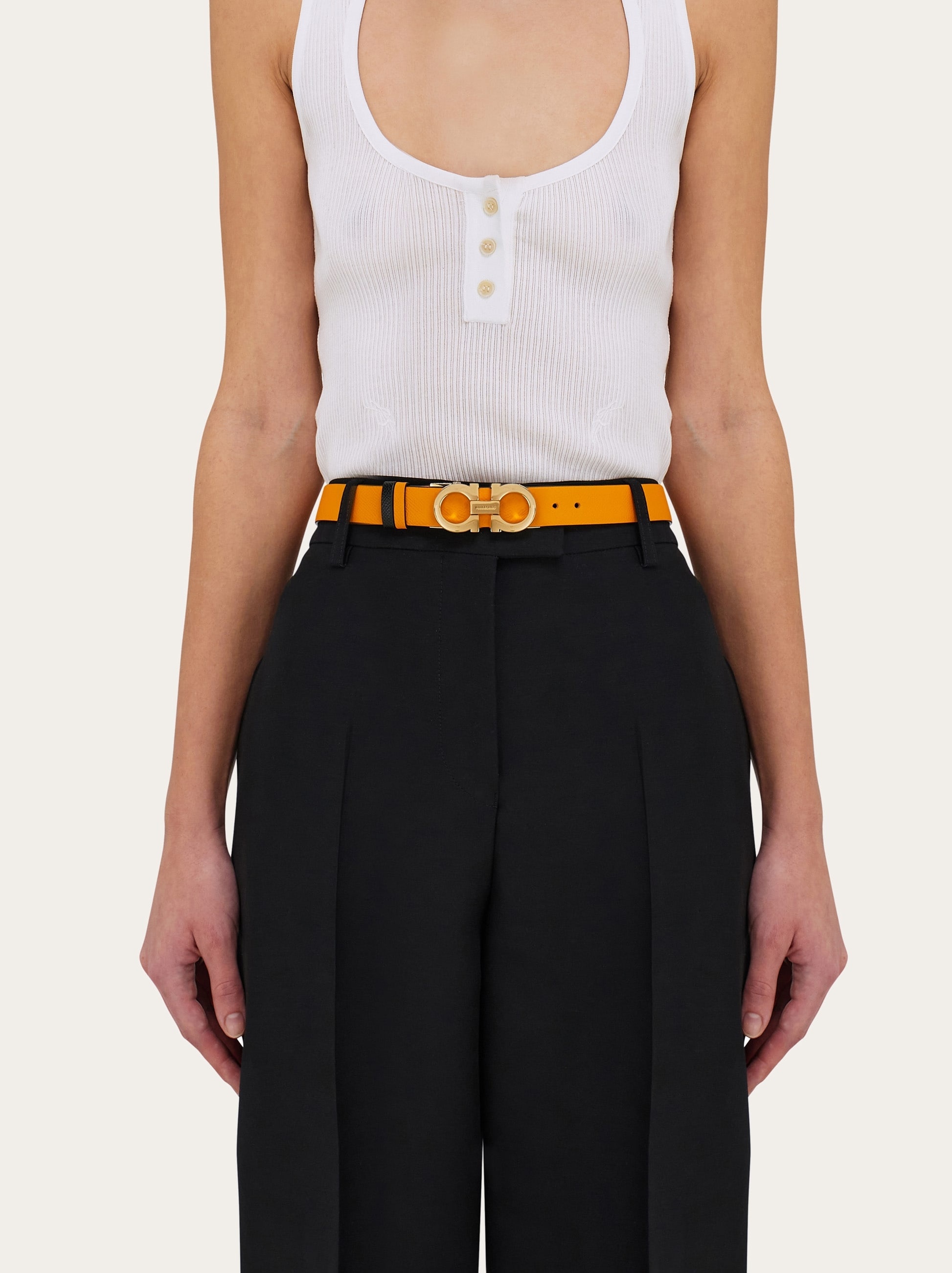 Reversible and adjustable Gancini belt - 4
