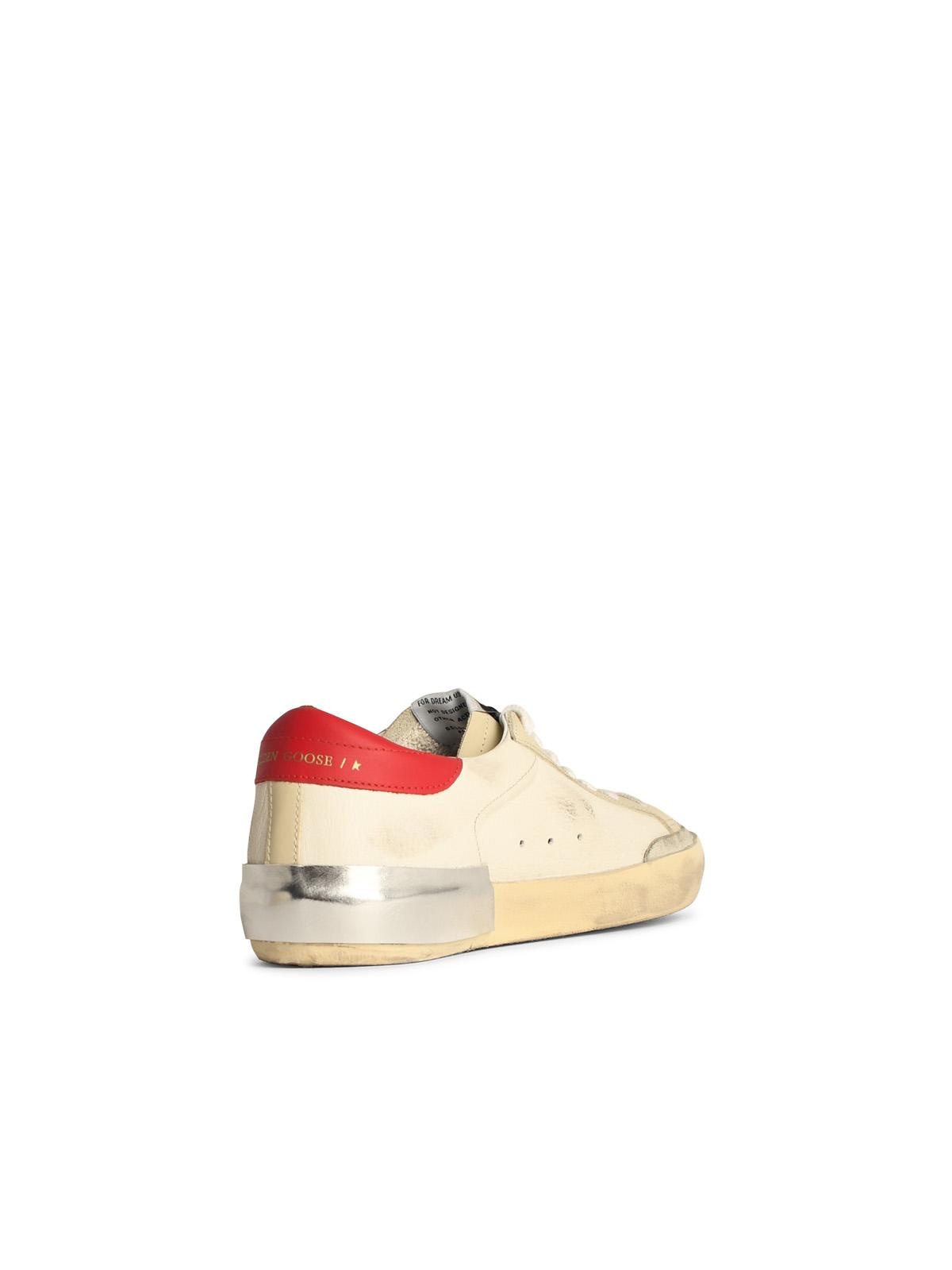 Golden Goose White Leather Sneakers Man - 3