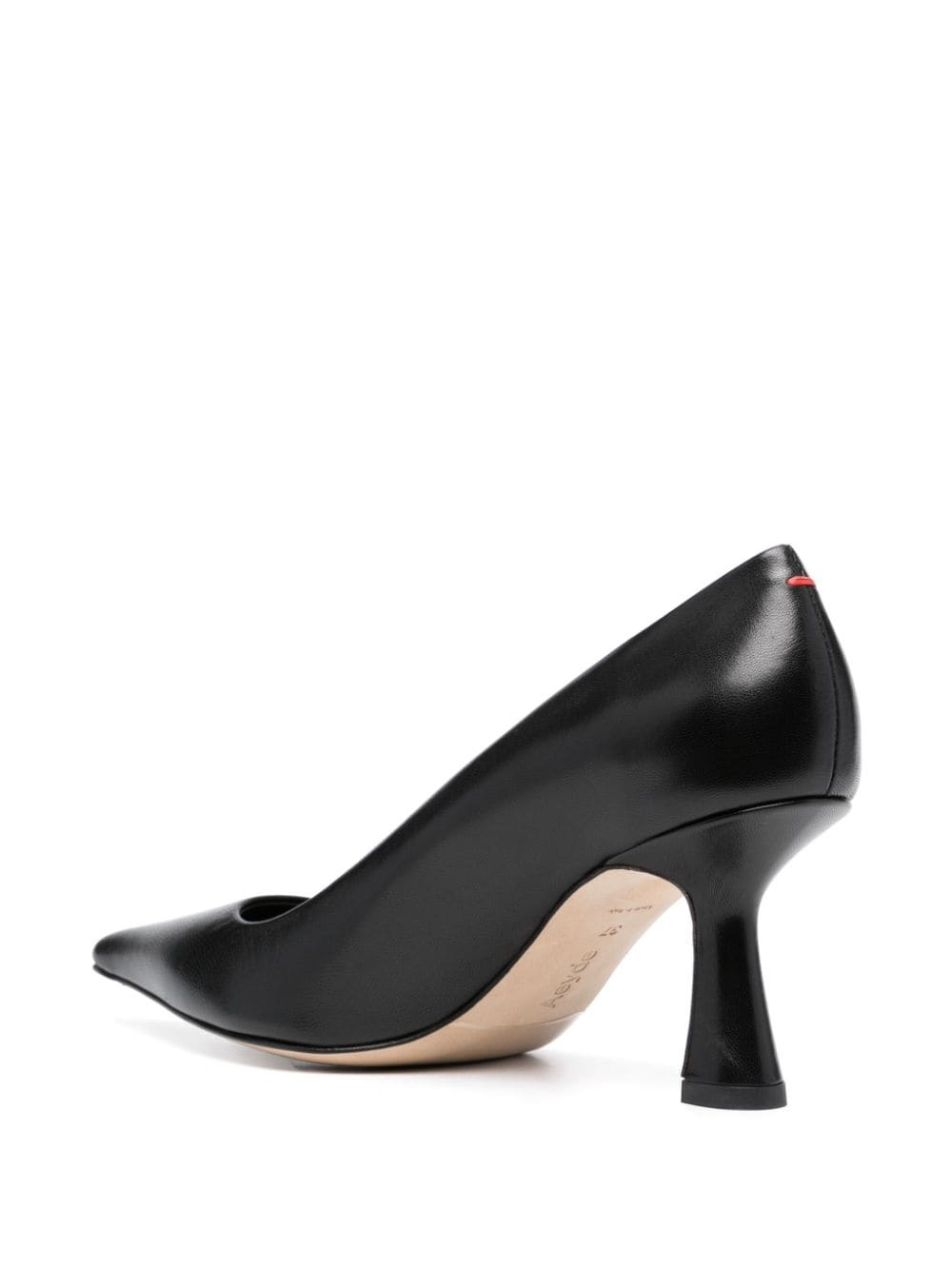 80mm pointed-toe leather pumps - 3