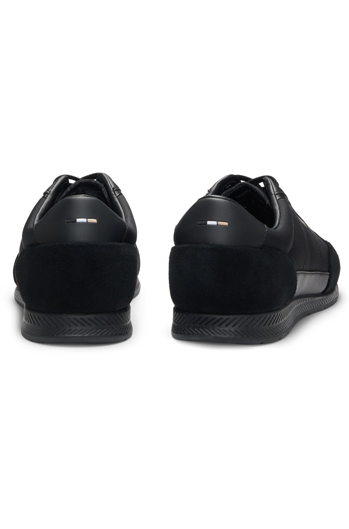 LOW-TOP TRAINERS WITH SUEDE AND FAUX LEATHER - 5
