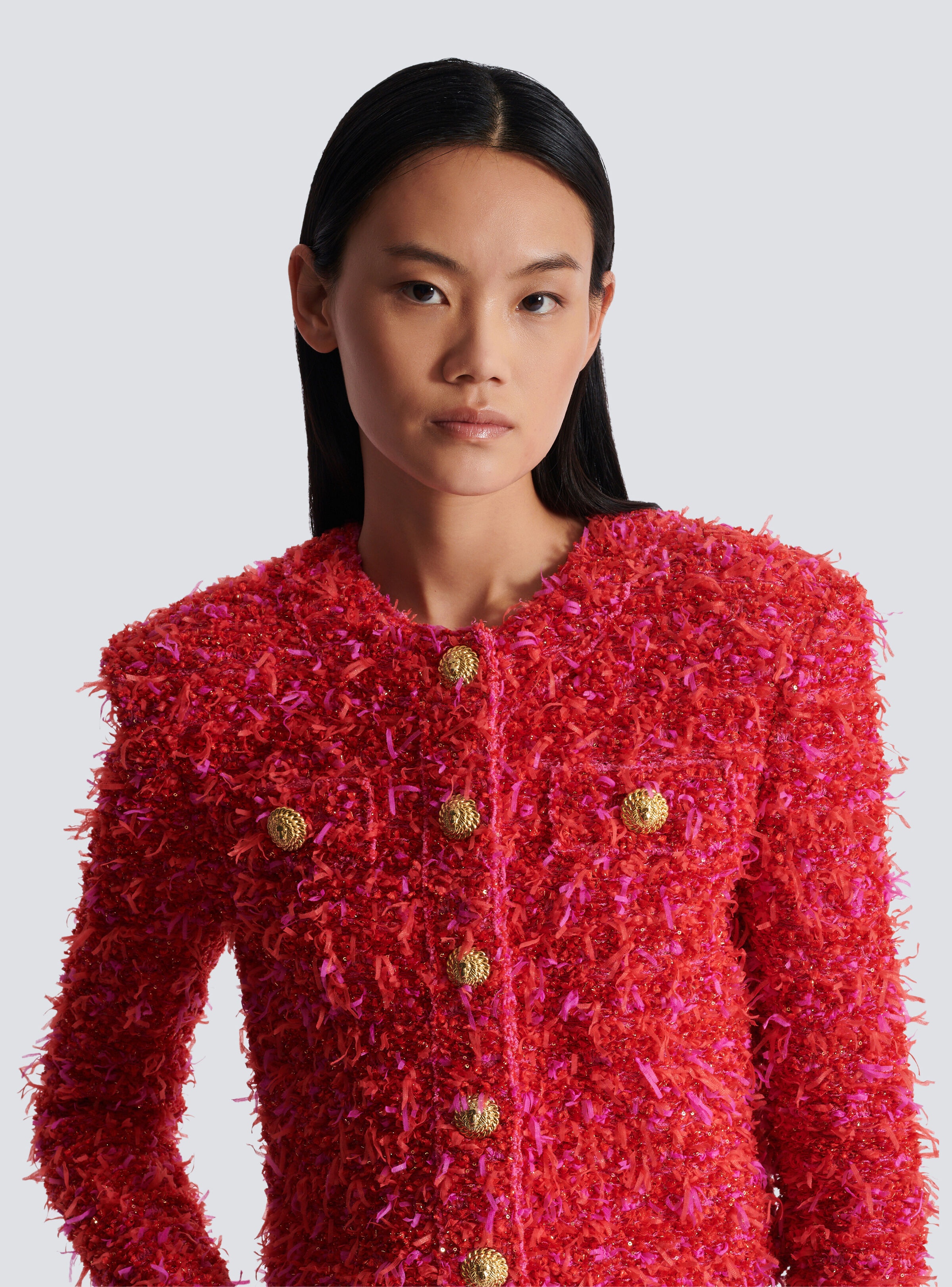 Cropped tweed jacket - 7