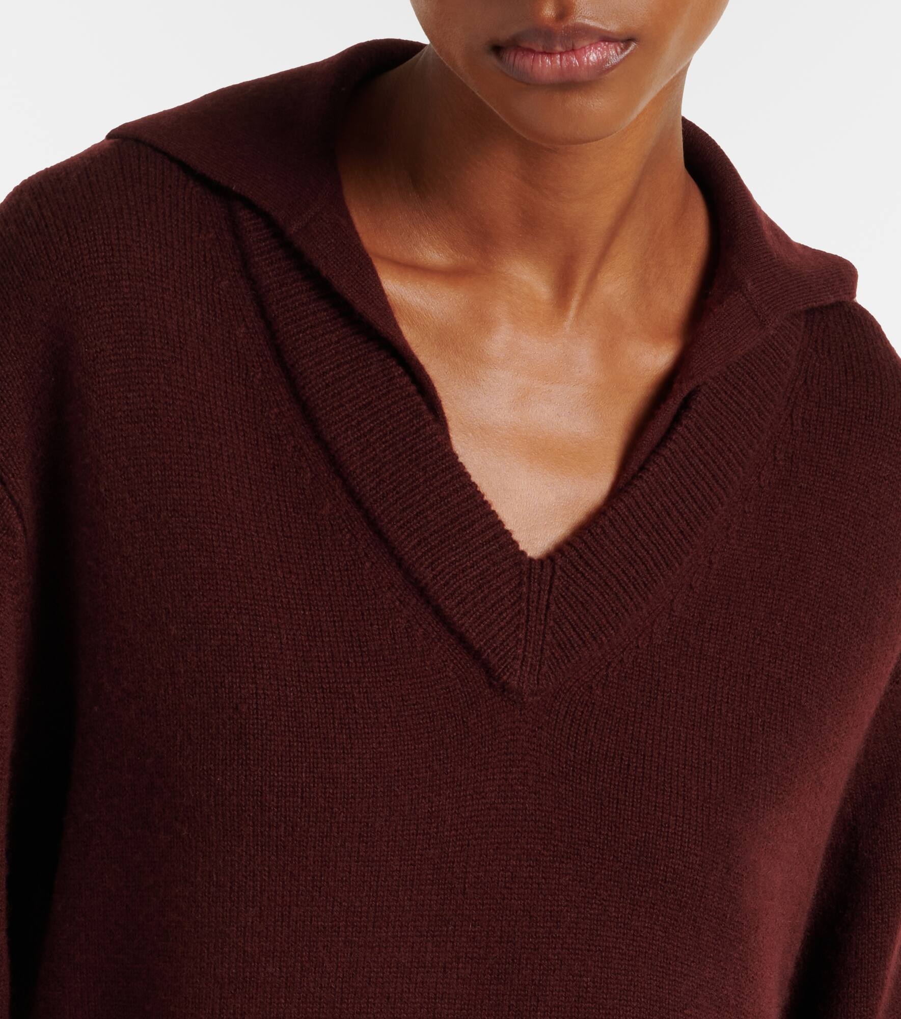 Layered wool and cashmere sweater - 4