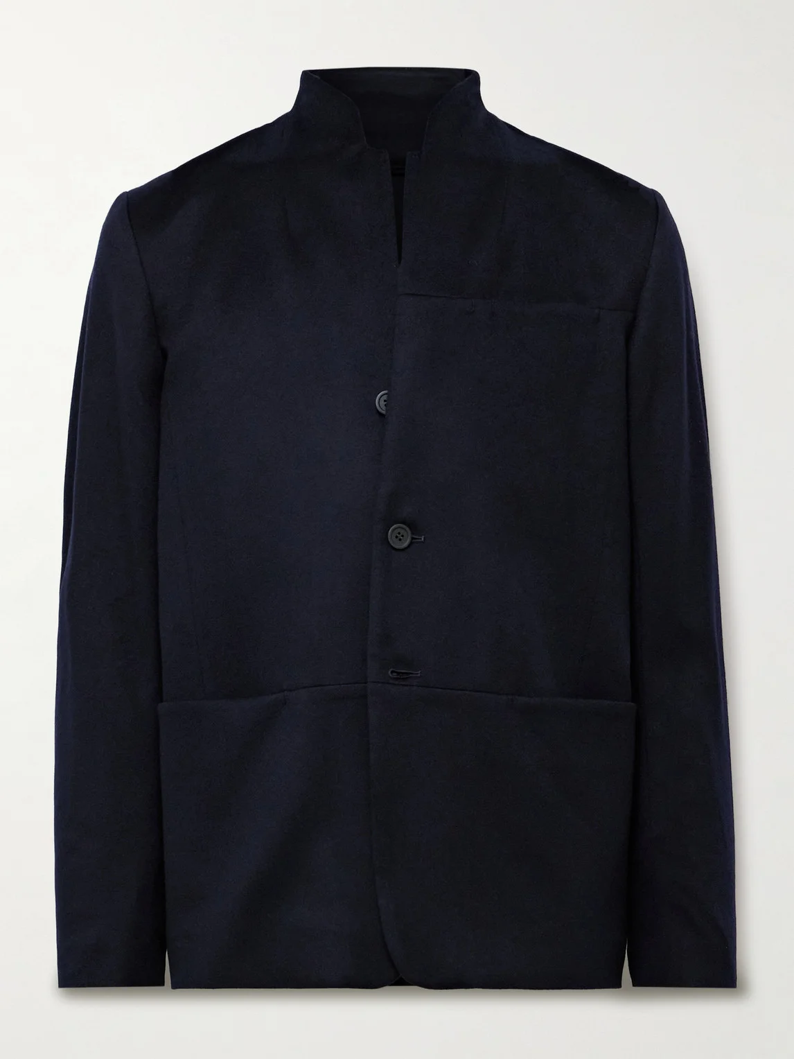 Ellen 2.0 Unstructured Wish® Virgin Wool and Cashmere-Blend Felt Blazer - 1