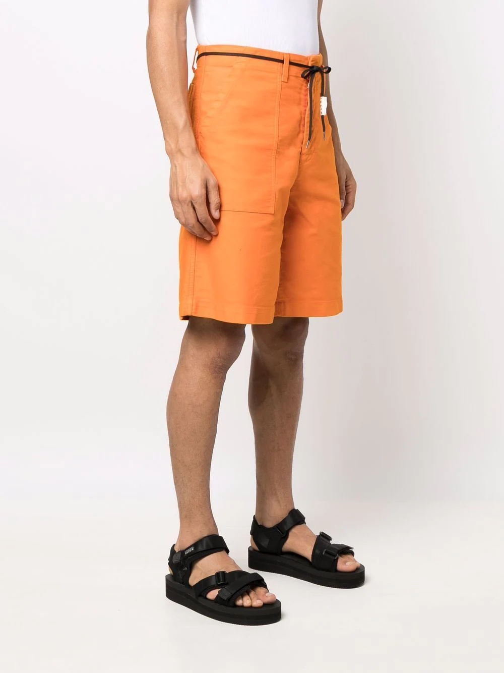 knee-length cotton shorts - 3