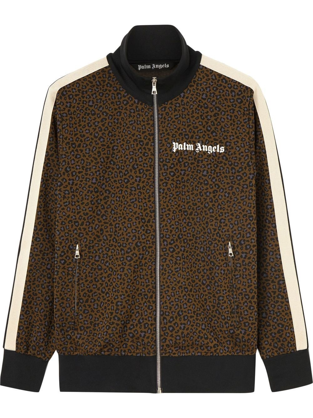 leopard-print track jacket - 1