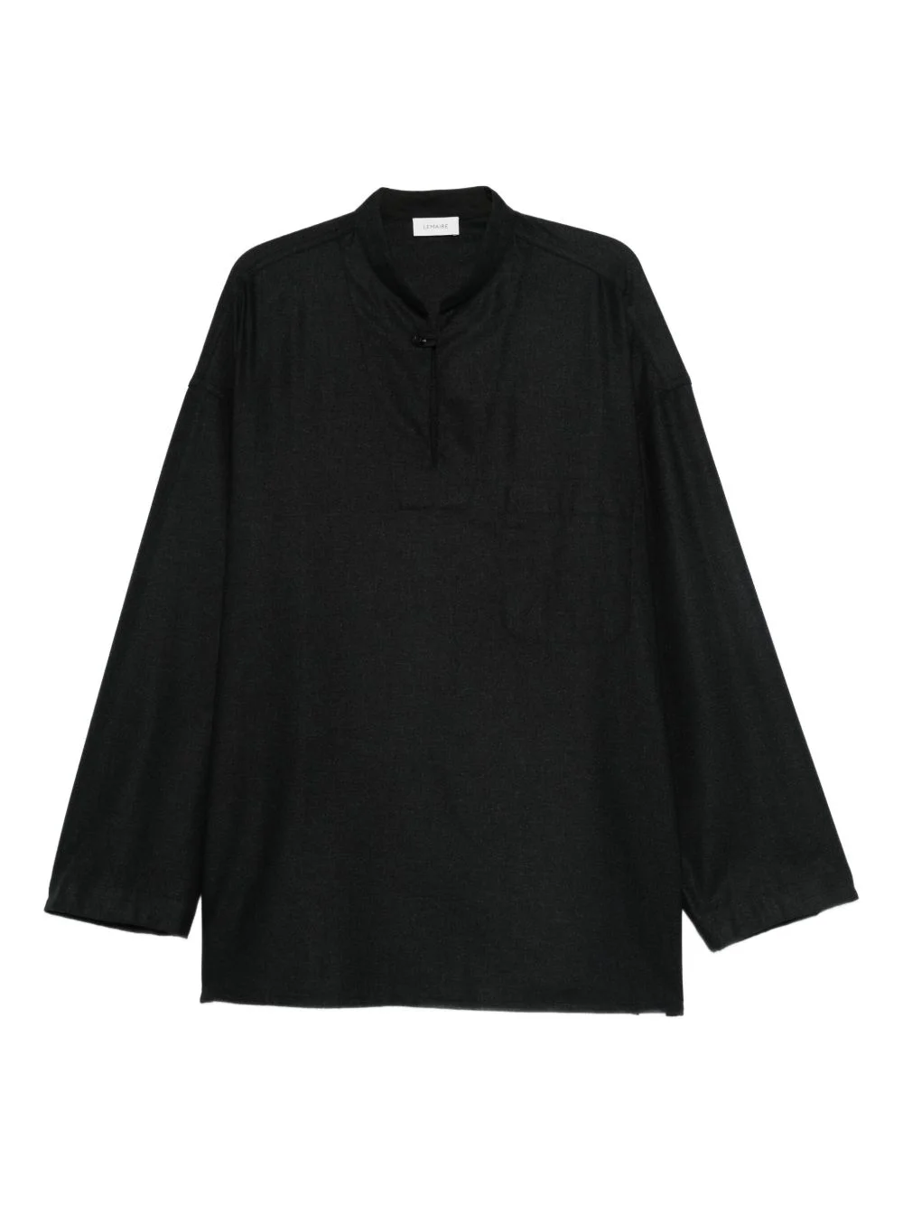 button-fastening long-sleeve shirt - 1
