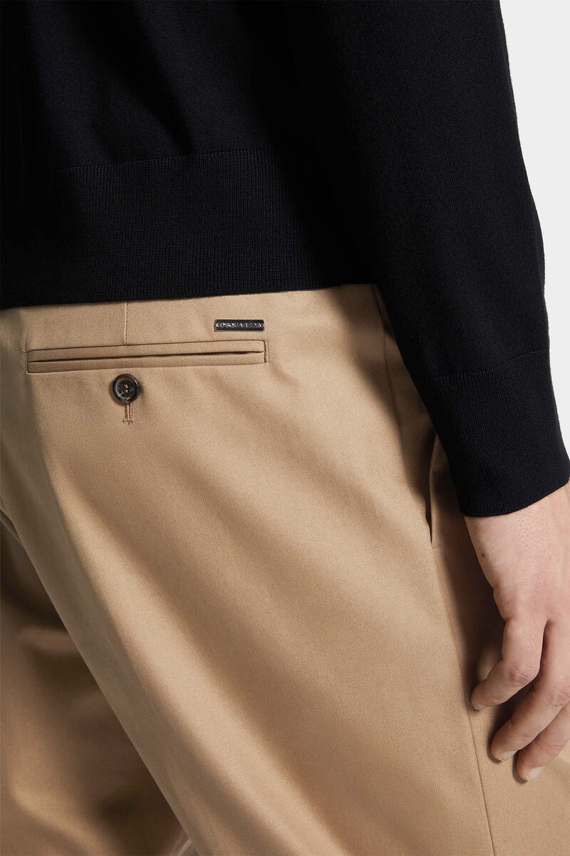 ONE PLEAT COTTON PANT - 5
