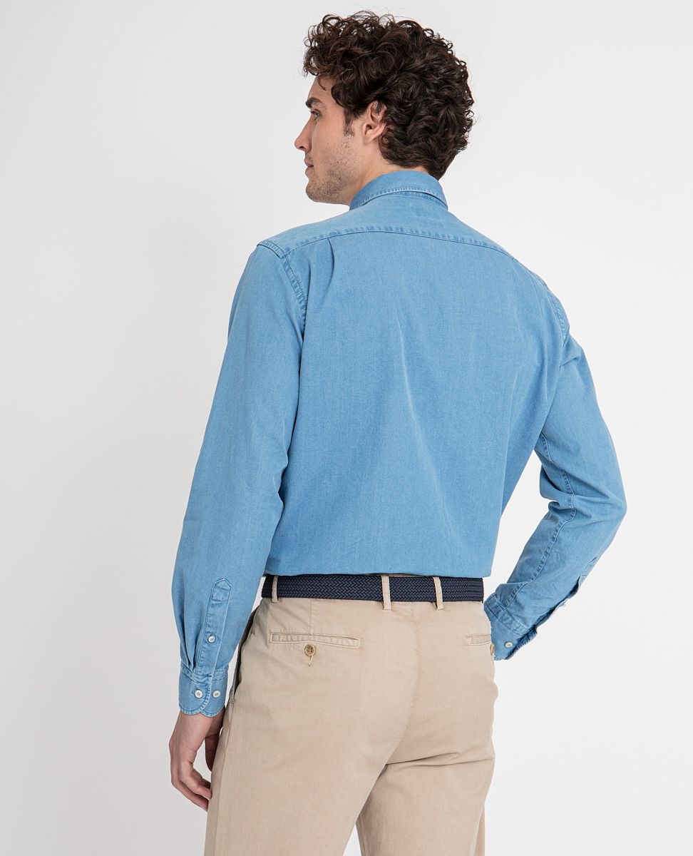 Cotton Denim Shirt - 4