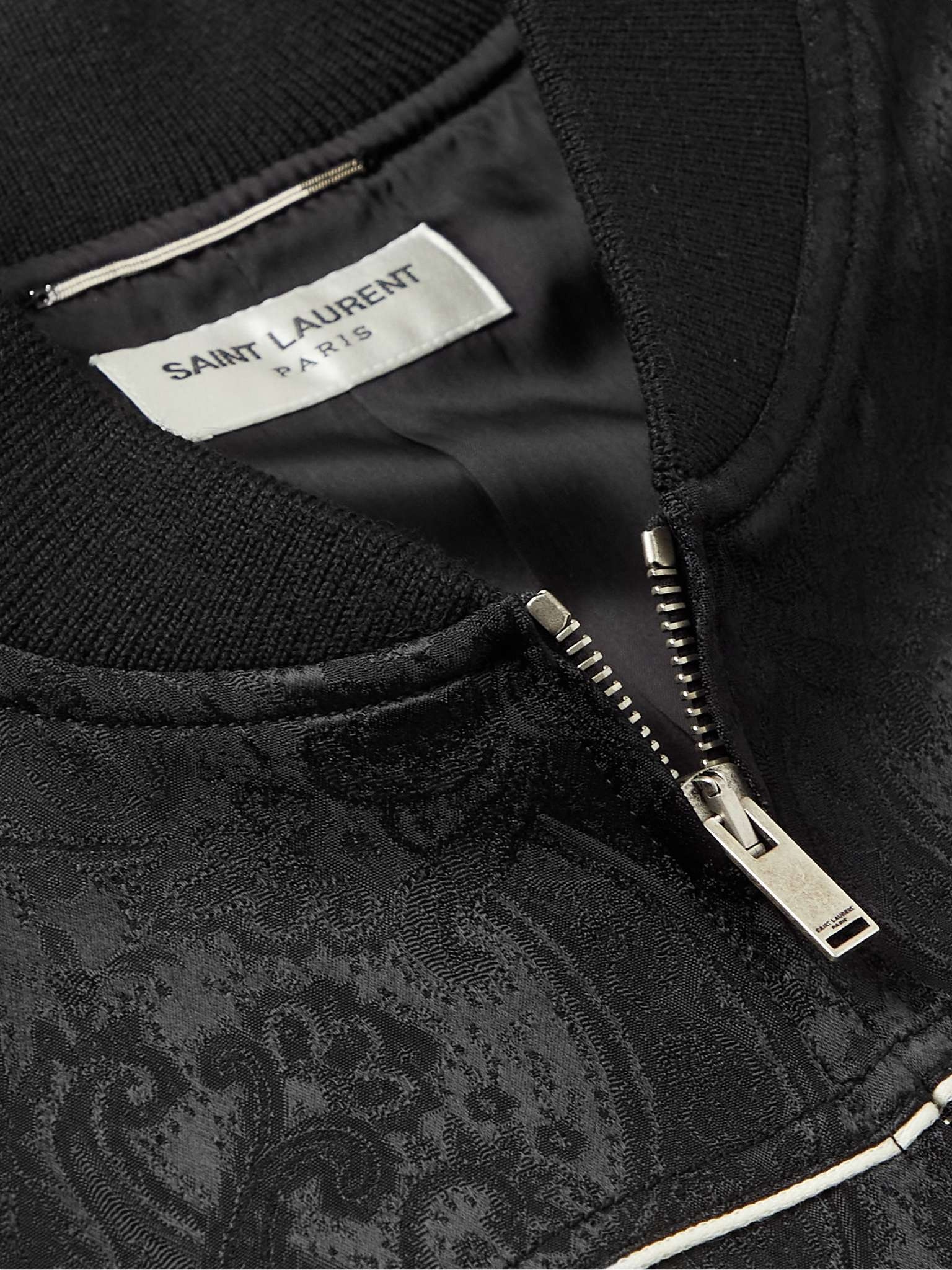 Satin-Jacquard Bomber Jacket - 7