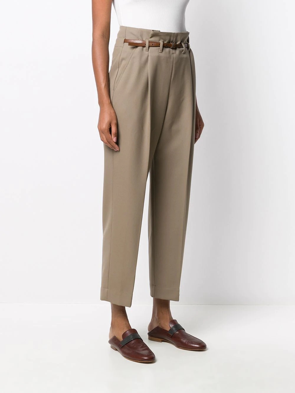 tailored paper bag trousers - 3