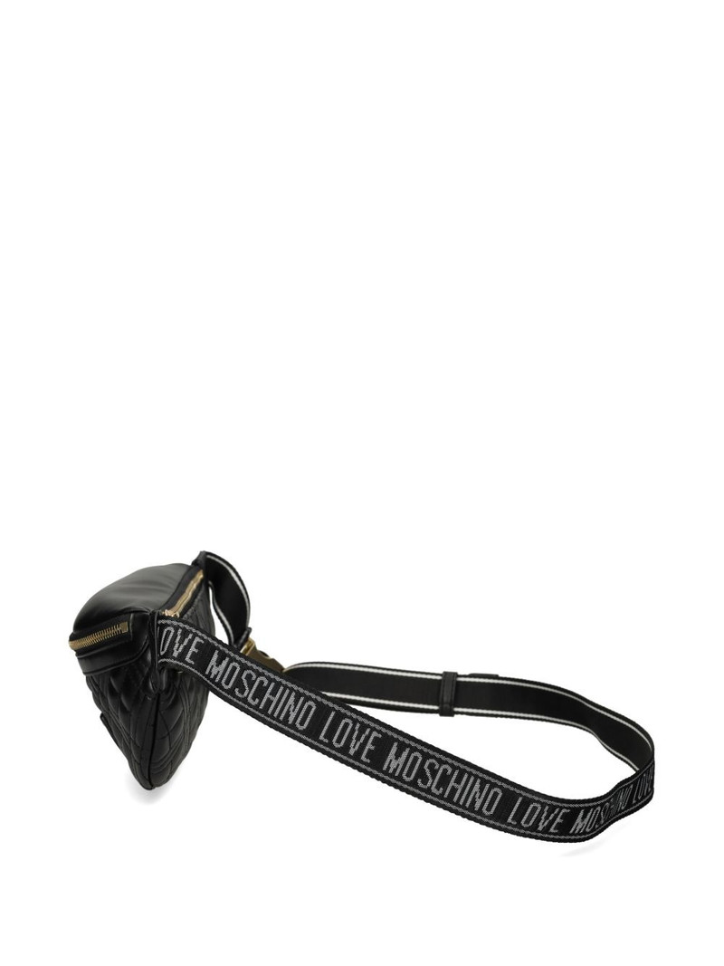 quilted logo belt bag 5