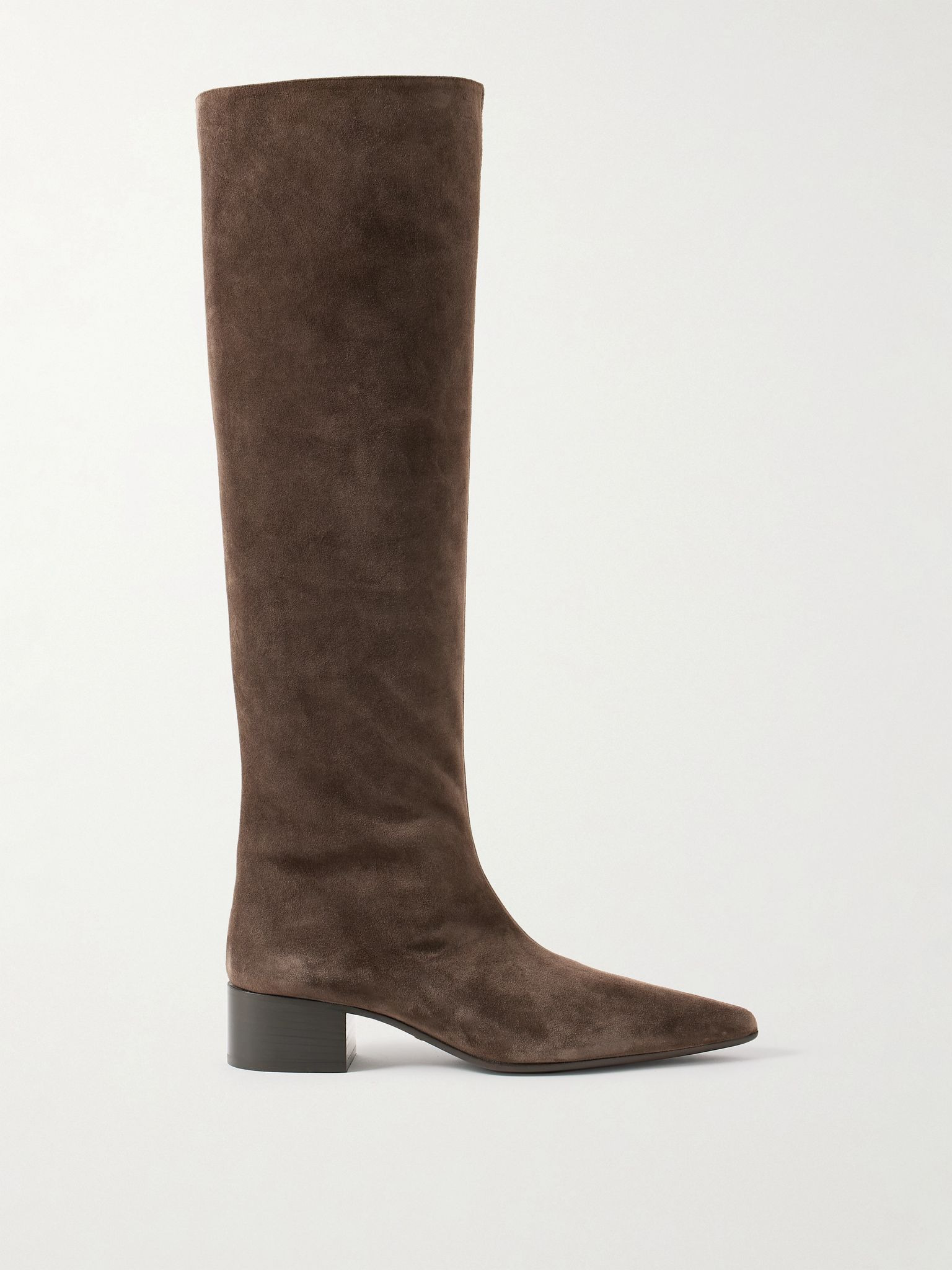 Andee suede knee boots Ecru - 1