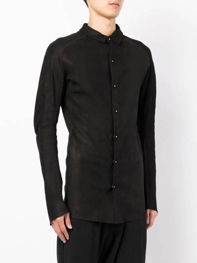 Isaac Sellam suede long-sleeve shirt outlook