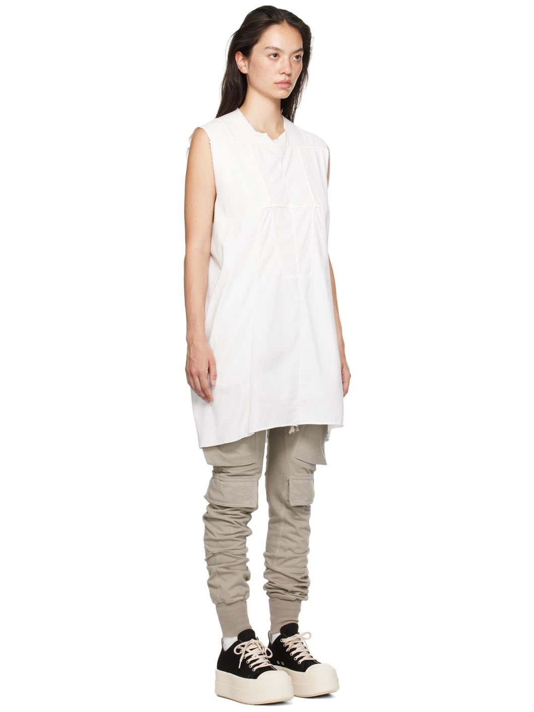 White Luxor SL Tank Top - 2