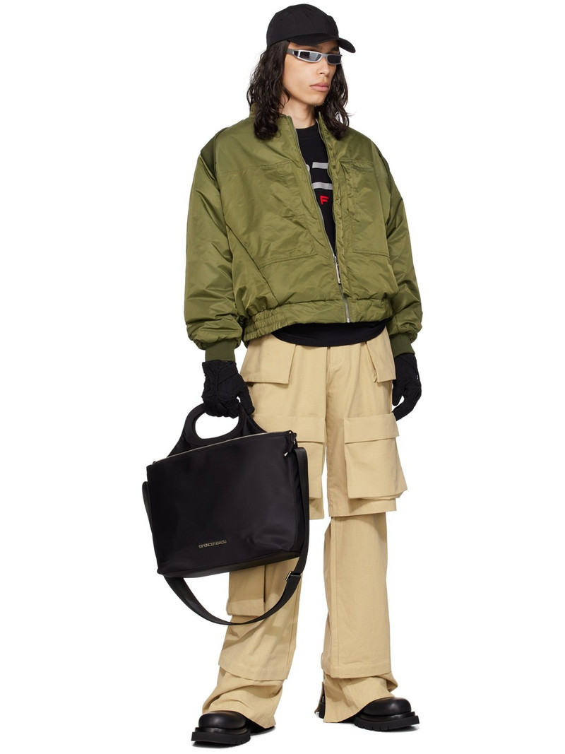 SPENCER BADU Beige Layered Cargo Pants outlook