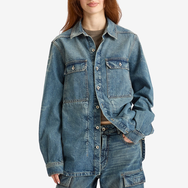 Rick Owens DRKSHDW Rick Owens DRKSHDW Denim Shirt outlook