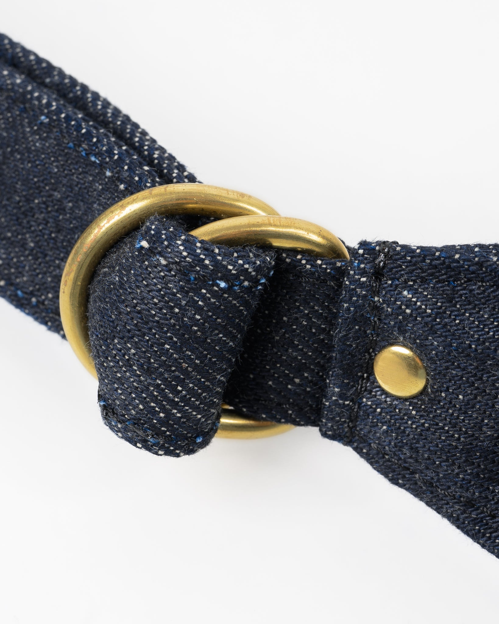 IHE-51-IND Diamond Stitched 25oz Selvedge Denim Waist Bag - Indigo - 12