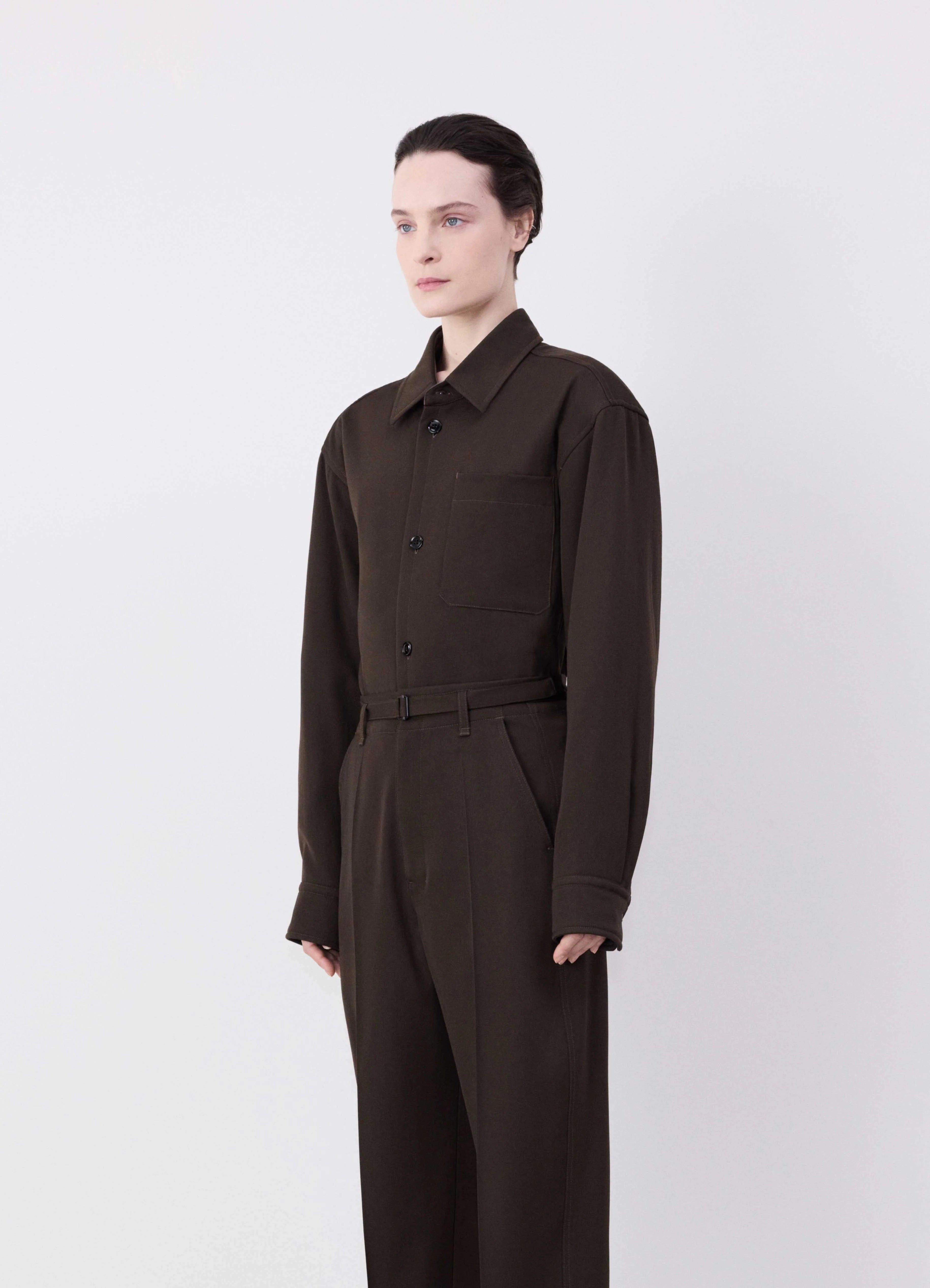 BELTED SOFT TAILORED PANTS - 3