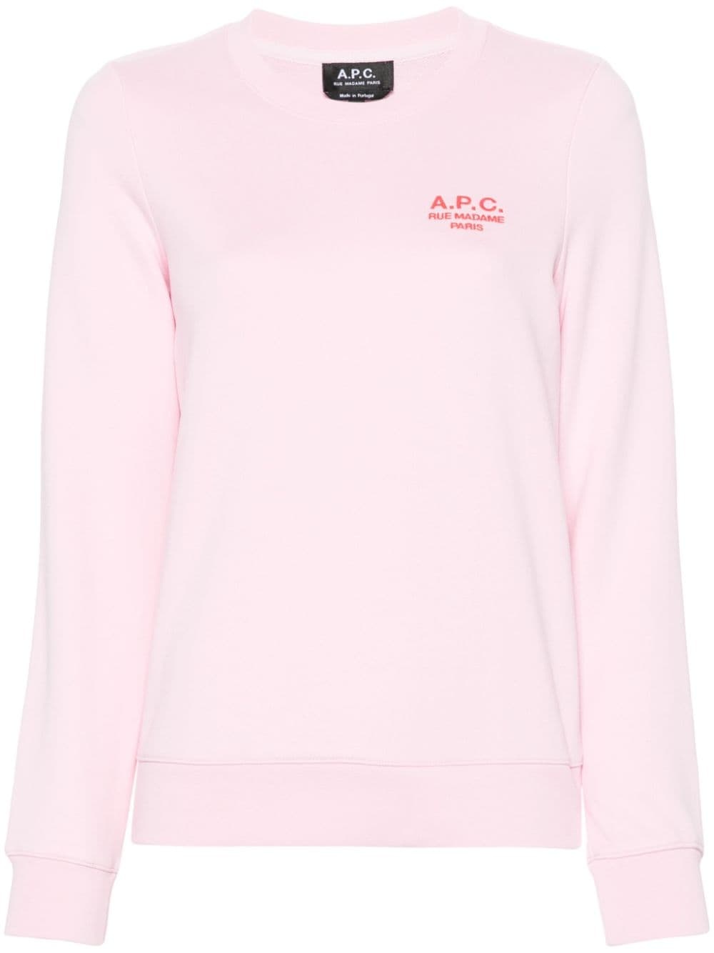 logo-embroidered cotton sweatshirt - 1