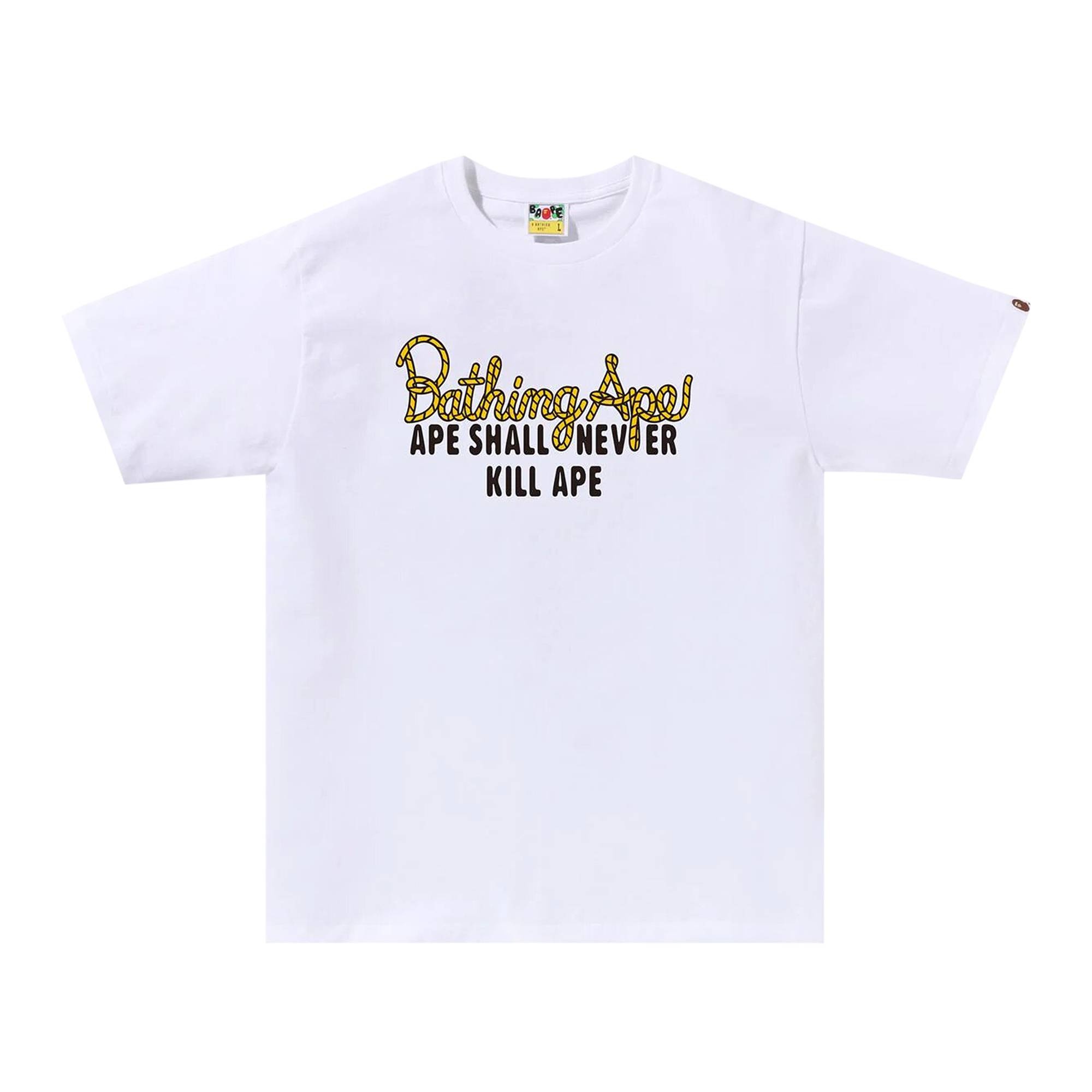 BAPE Champion Logo Tee 'White' - 1