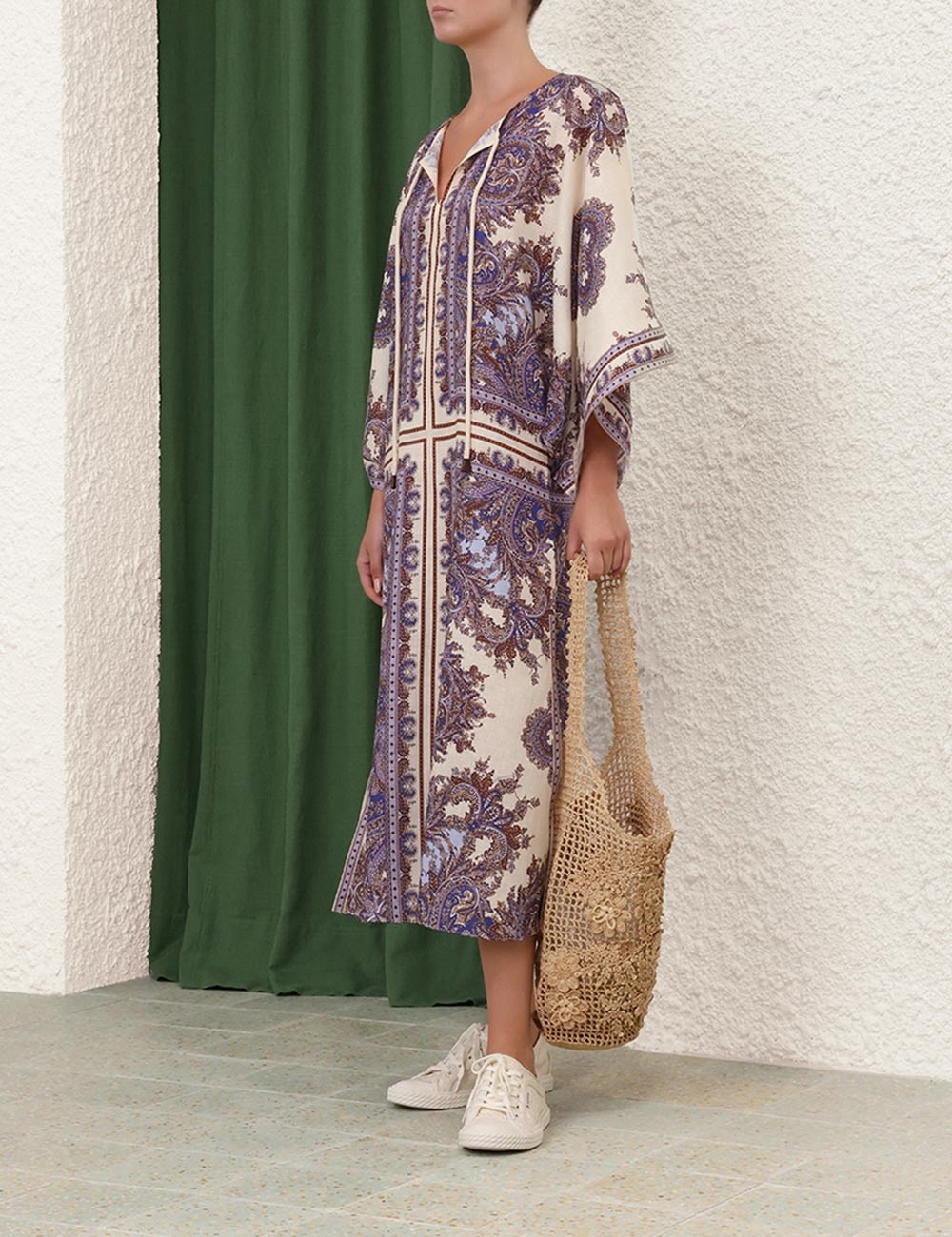 OTTIE KAFTAN MIDI DRESS - 8