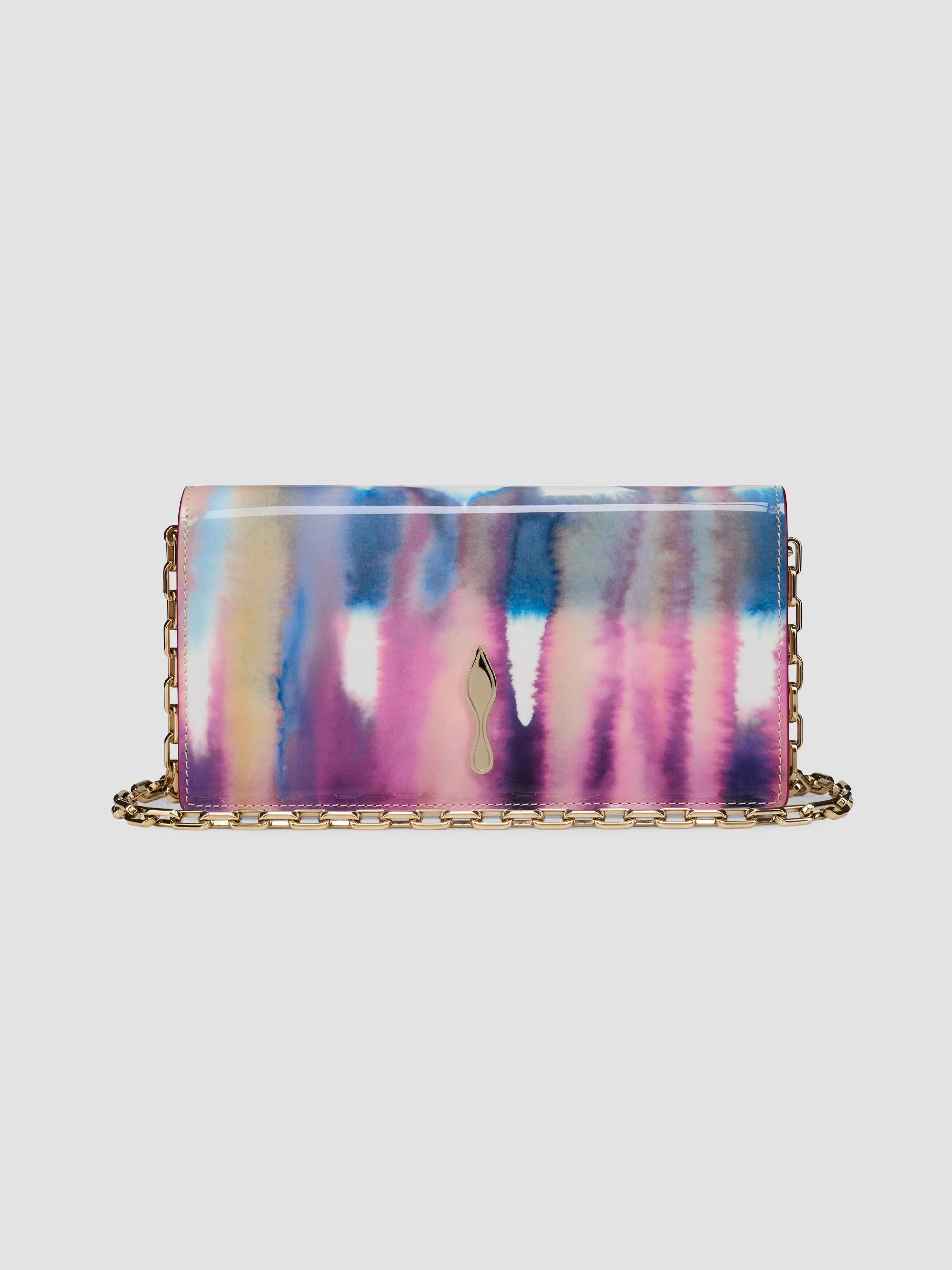 Women's Bettina Patent Leather Chain Wallet - Multicolor - 1