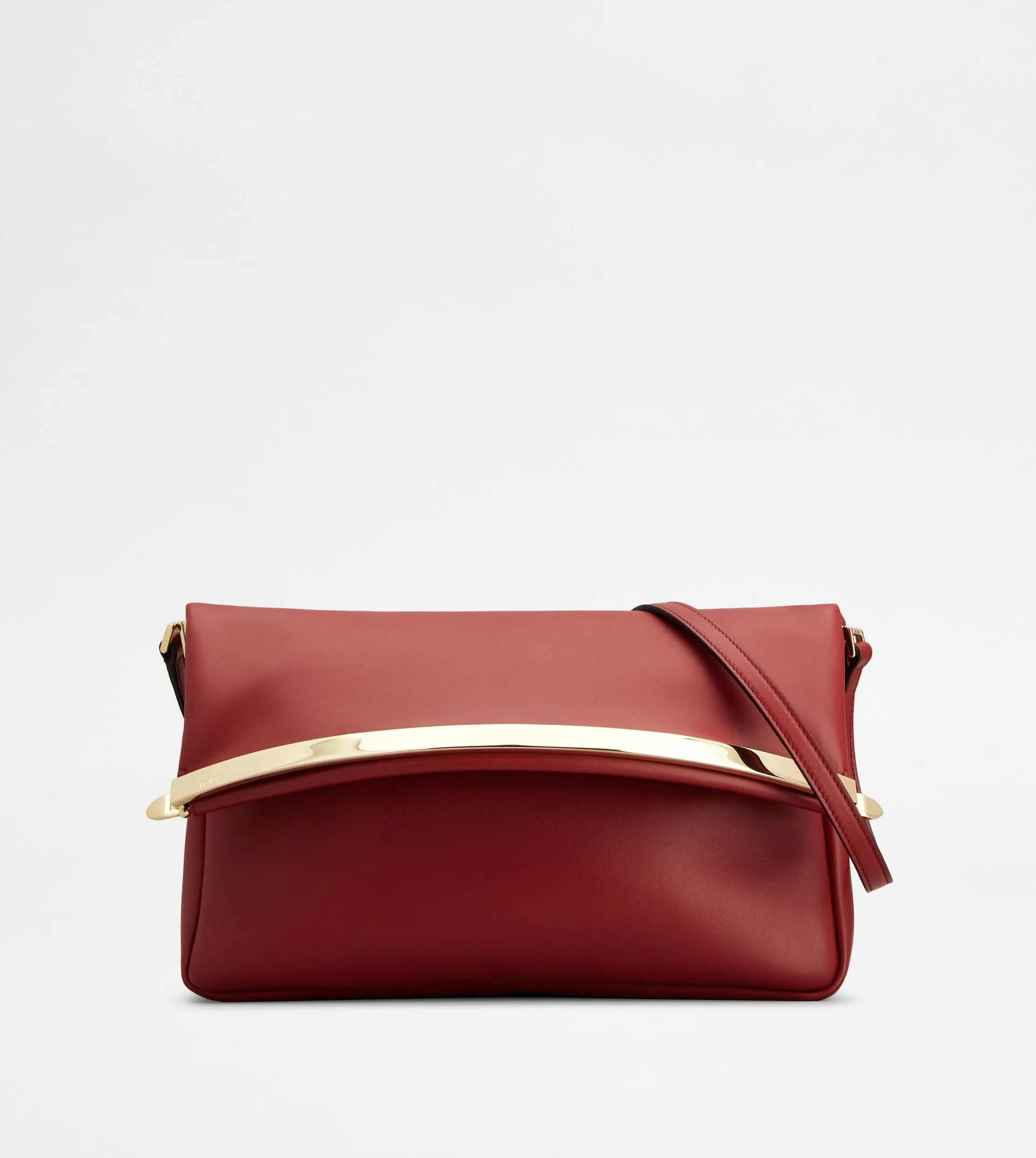 TOD'S MAGENTA BAG FLAP BAG IN LEATHER SMALL - RED - 1