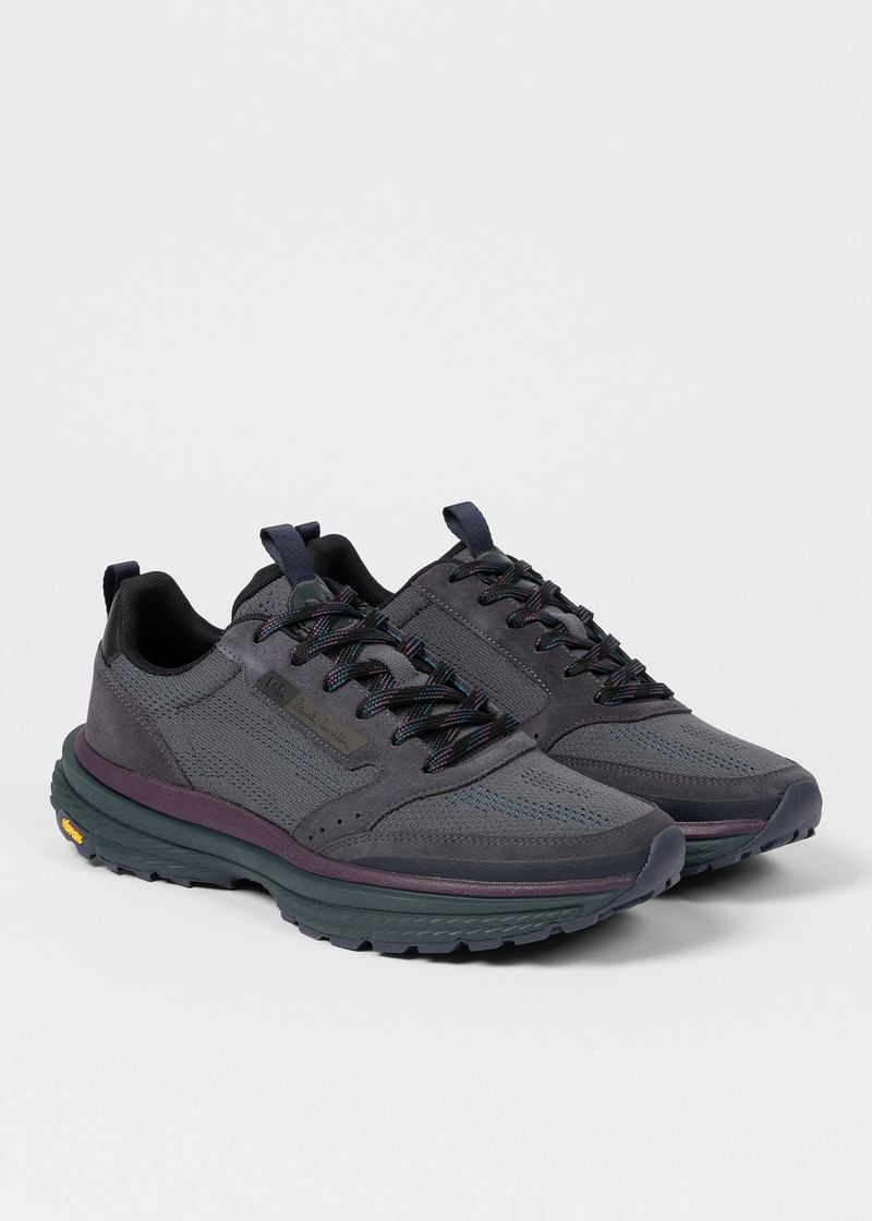 Paul Smith Dark Grey Nylon 'Darter' Trainers outlook
