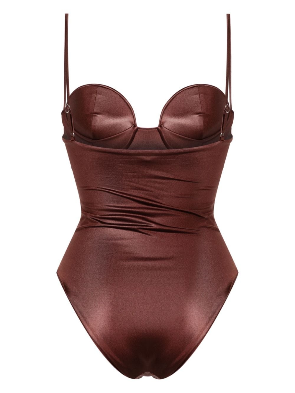 bustier-style swimsuit - 3