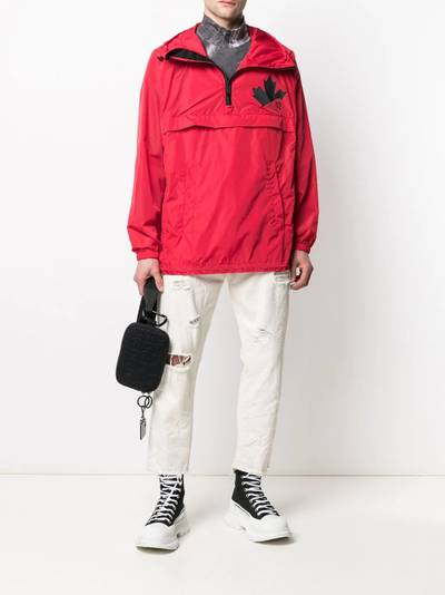 DSQUARED2 logo-print windbreaker jacket outlook