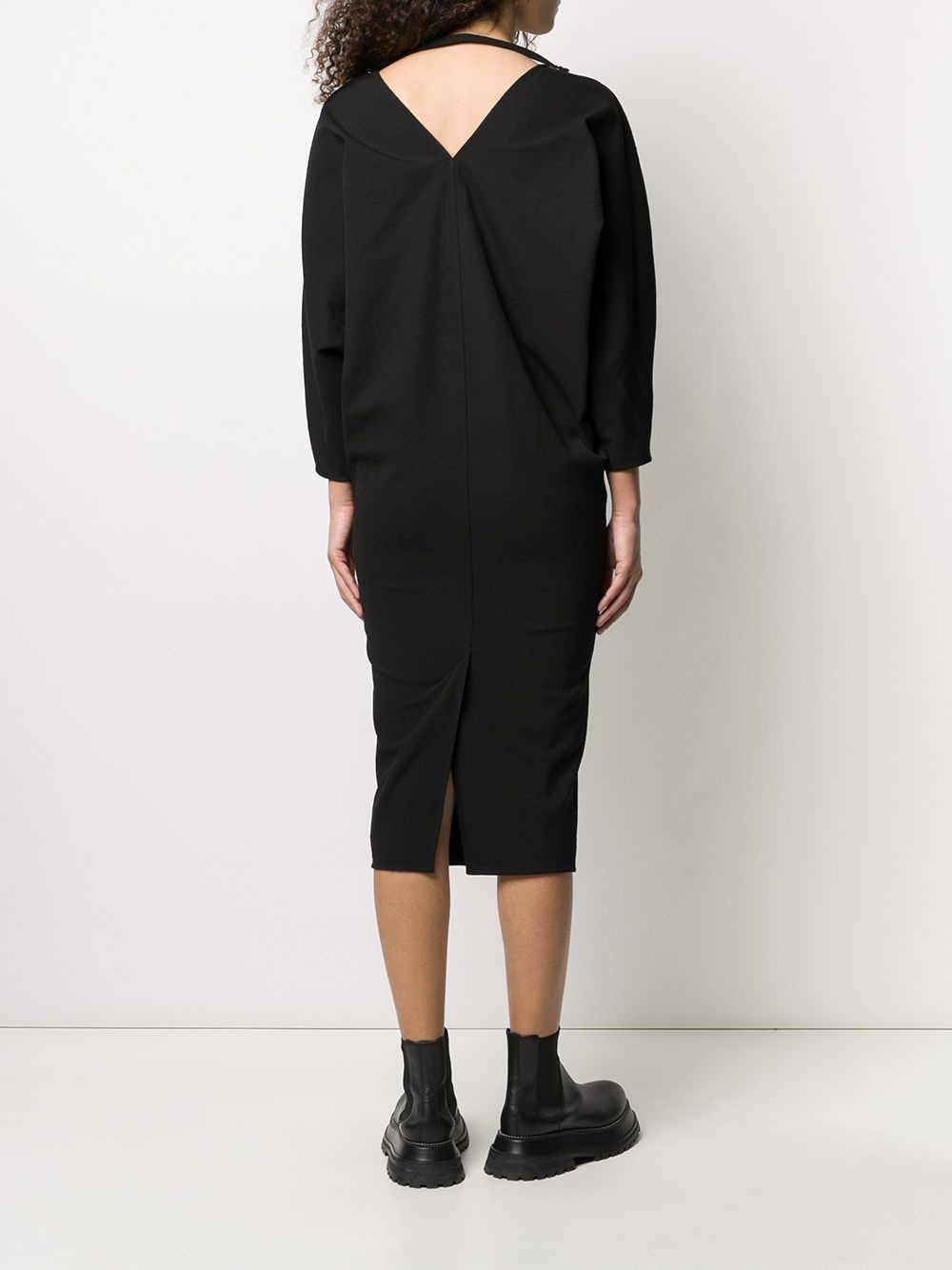 V-neck midi dress - 4