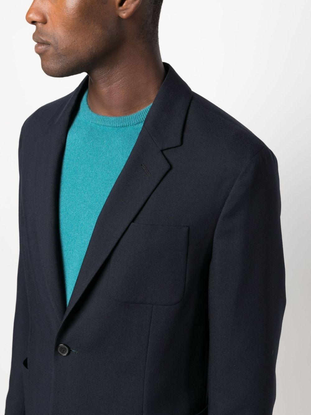 notched tailored blazer - 5