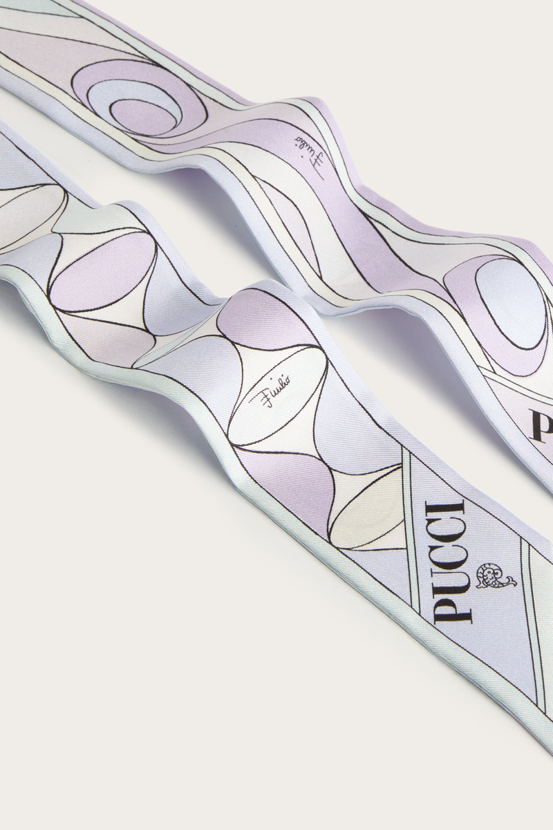 MIXED PRINTS SILK TWILL SCARF 4