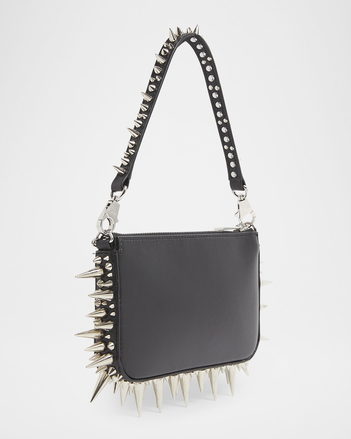 Loubila Mini Spike Leather Shoulder Bag - 2