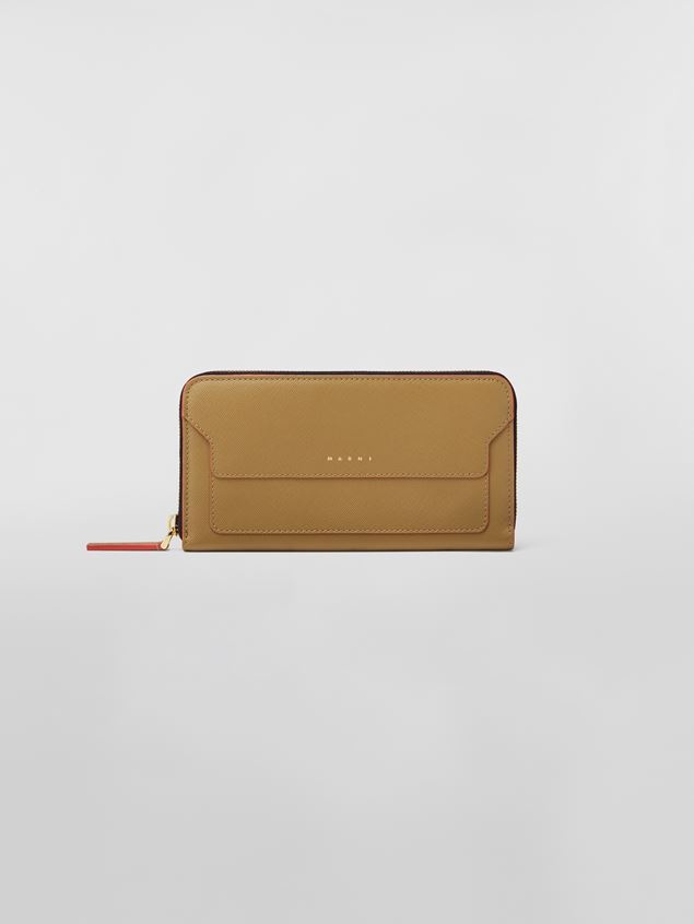 SAFFIANO CALFSKIN ZIP-AROUND WALLET - 1