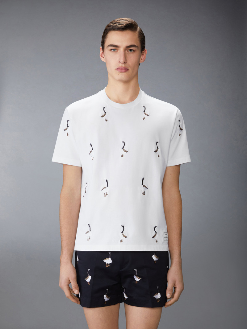 Thom Browne GEESE PRINT JERSEY TEE outlook
