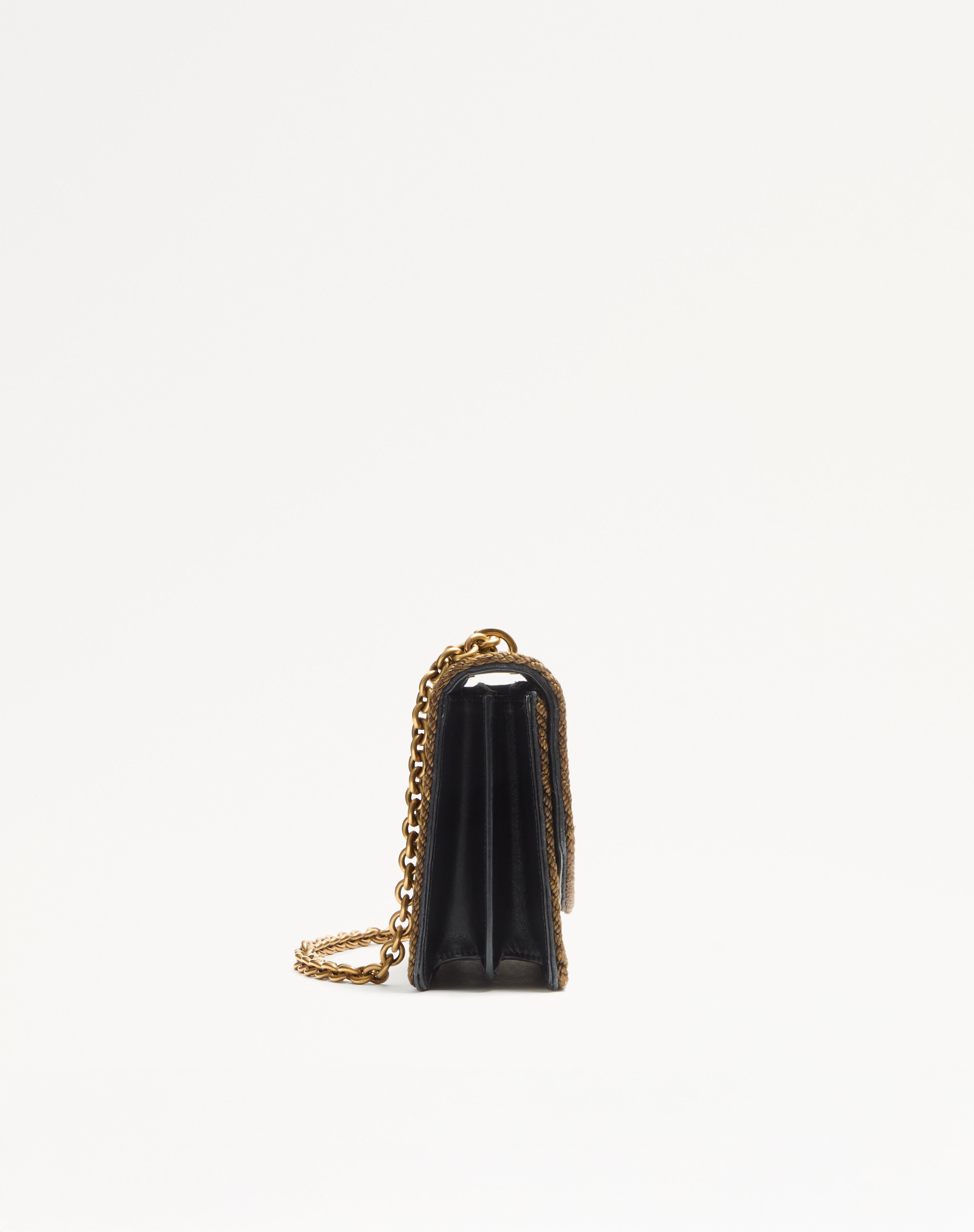 VALENTINO GARAVANI VAIN EMBROIDERED SHOULDER BAG - 3