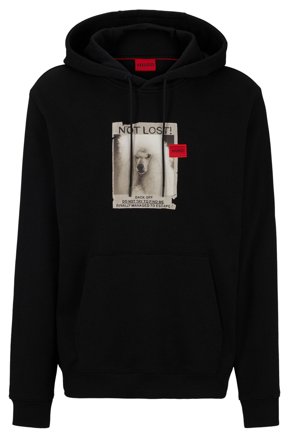 RELAXED-FIT HOODIE IN FRENCH TERRY WITH DOG ARTWORK - 1