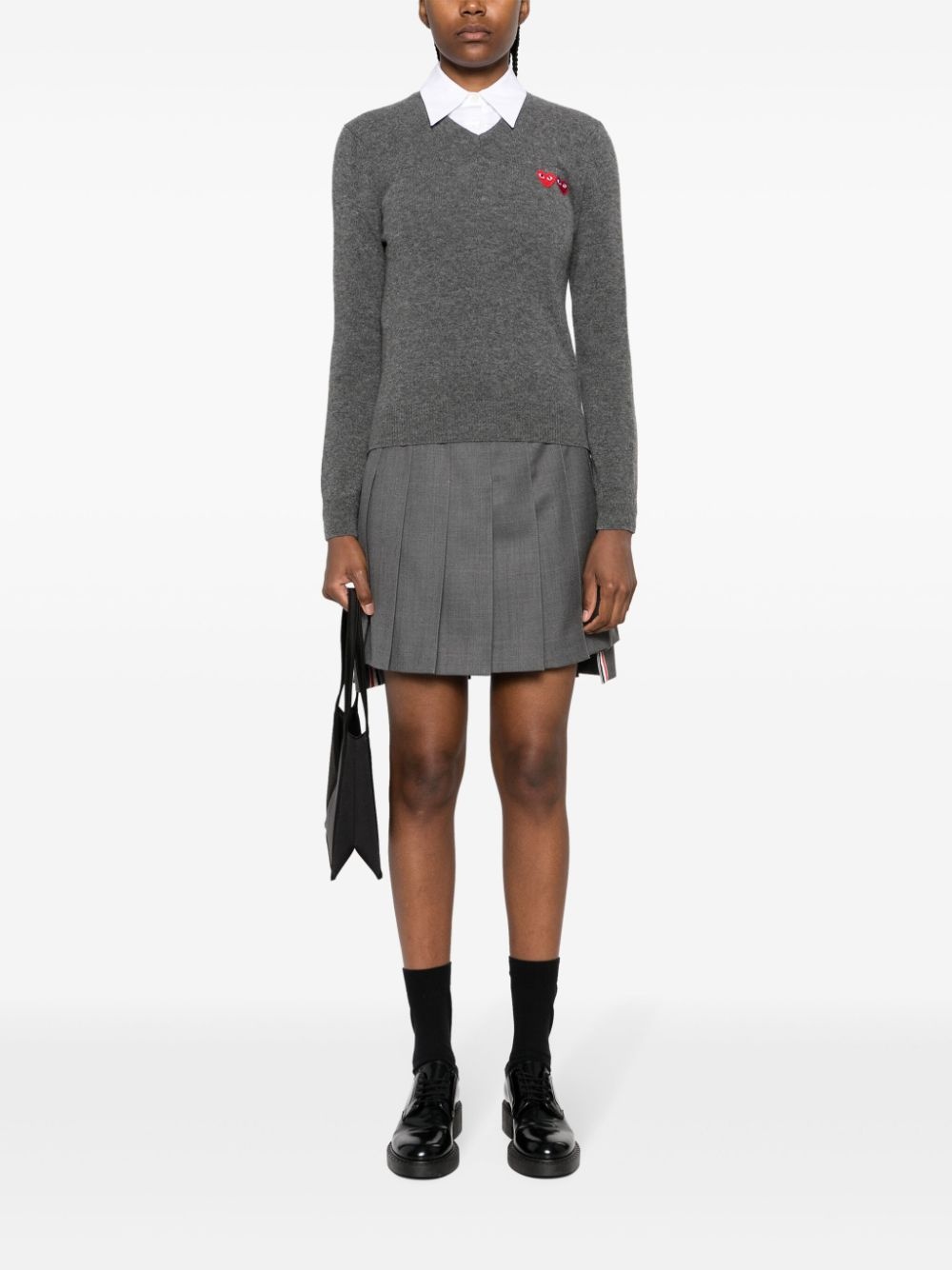 double heart wool jumper - 2